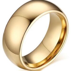 ANILLOS DE CARBURO TUNGSTENO DORADO